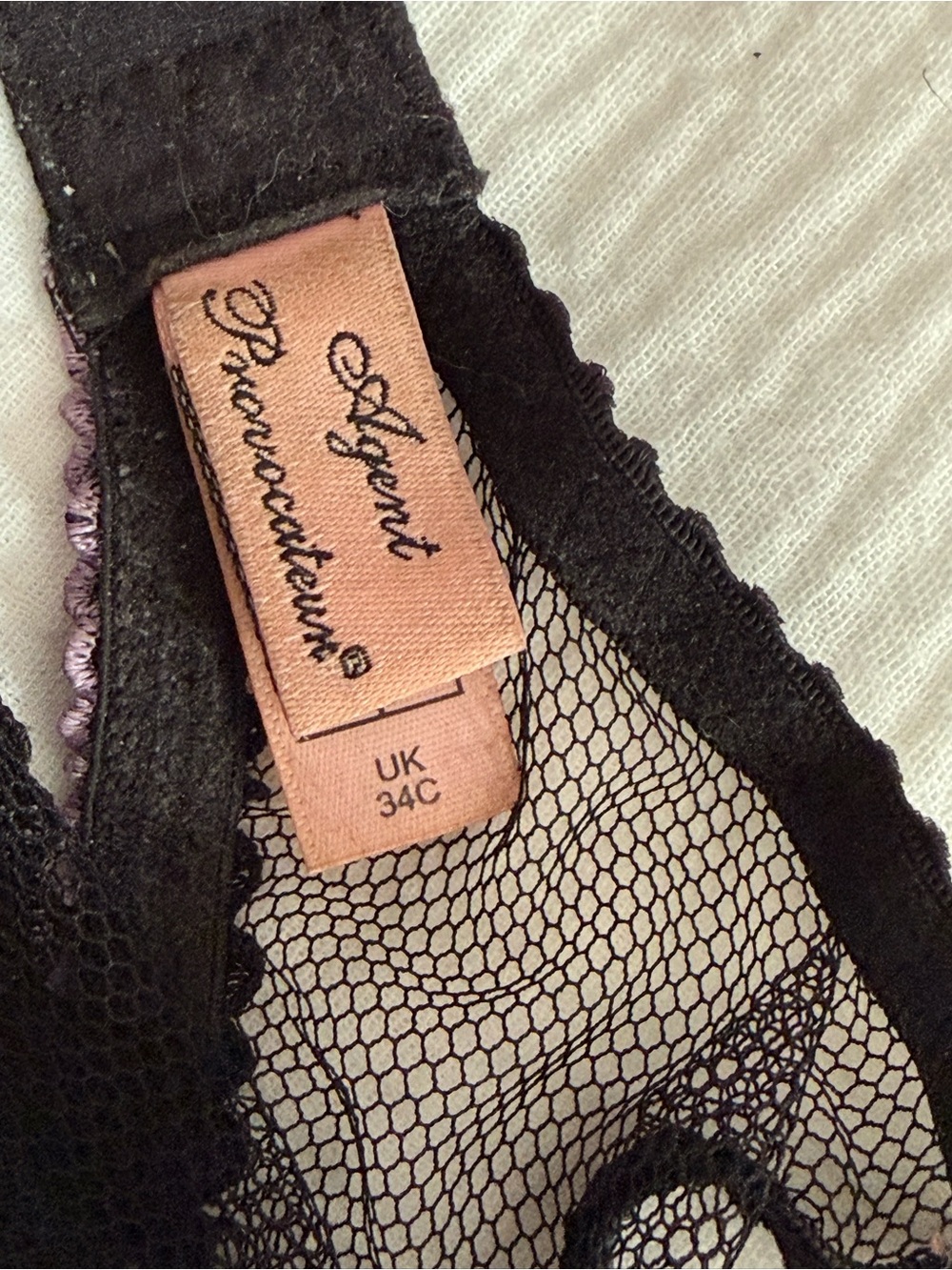 Agent Provocateur Sheer Black Juniper Underwire Bra & Thong Set - Picture 3 of 4